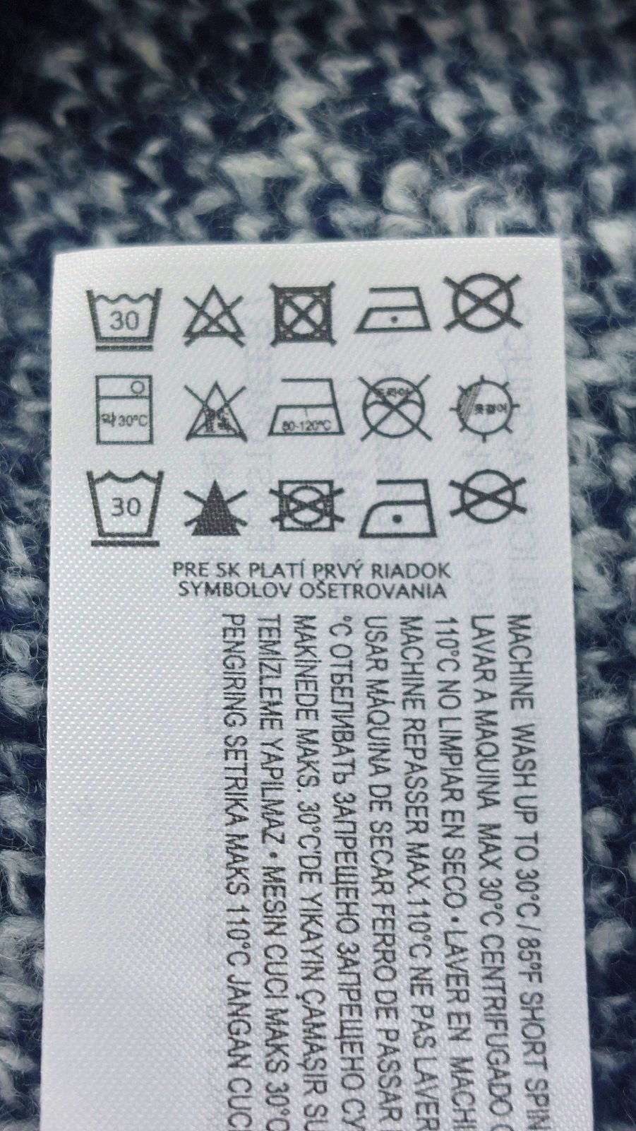 Mango Blue Reindeer Christmas Jumper Age 11-12