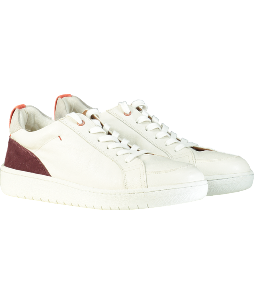 White Stuff White Leather Suede Casual Trainer UK 7 EU 41 👞