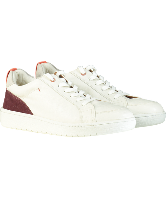 White Stuff White Leather Suede Casual Trainer UK 7 EU 41 👞