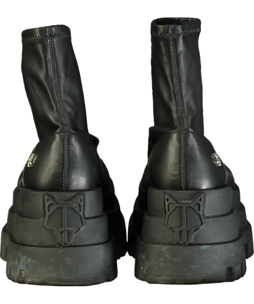 Naked Wolfe Black Sassy Platform Ankle Boot UK 4 EU 37 👠