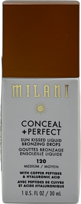 Milani Conceal + Perfect Sun Kissed Liquid Bronzing Drops 120 Medium 30ml