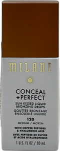 Milani Conceal + Perfect Sun Kissed Liquid Bronzing Drops 120 Medium 30ml