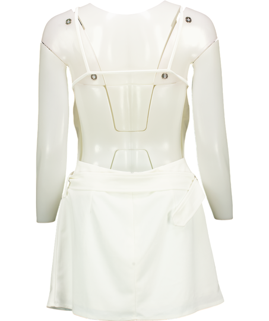 Sndys White Davina Mini Dress UK S