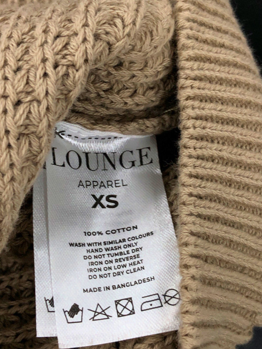 LOUNGE Beige Knitted Vest XS