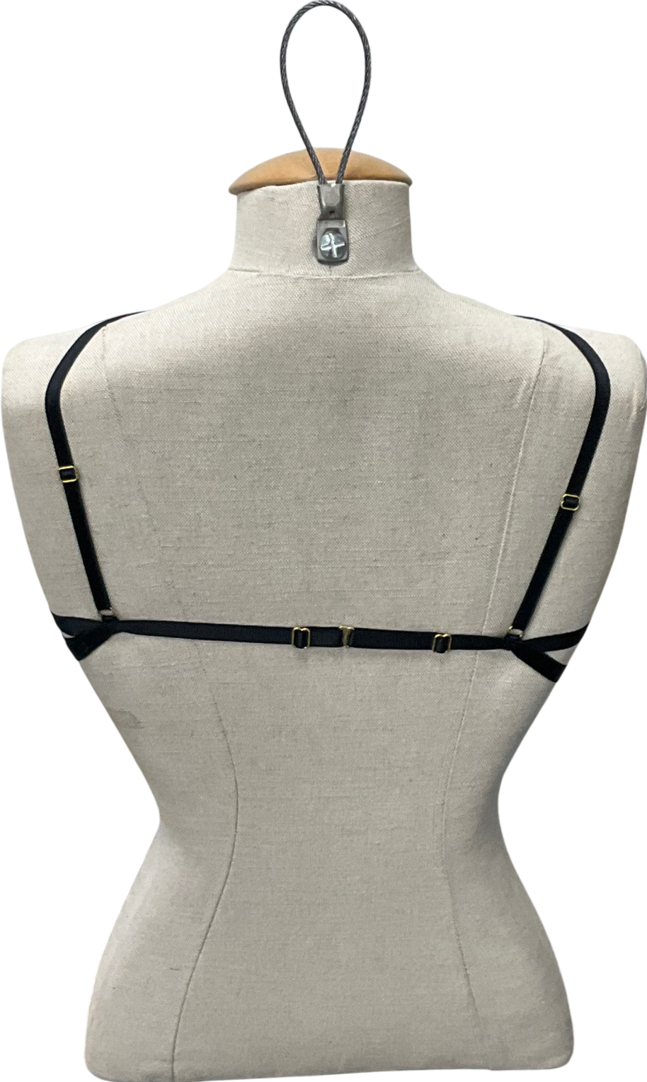 Black Mesh Underwire Bra One Size