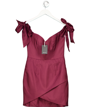 VALLE & VIK Red Burgundy Silk The Revenge Dress UK 8