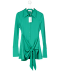 Rat & Boa Green Alanis Shirt Dress UK XS