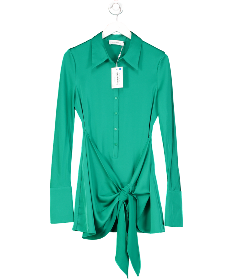 Rat & Boa Green Alanis Shirt Dress UK XS