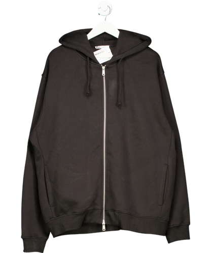 ZARA Black Basic Zip Hoodie UK XL