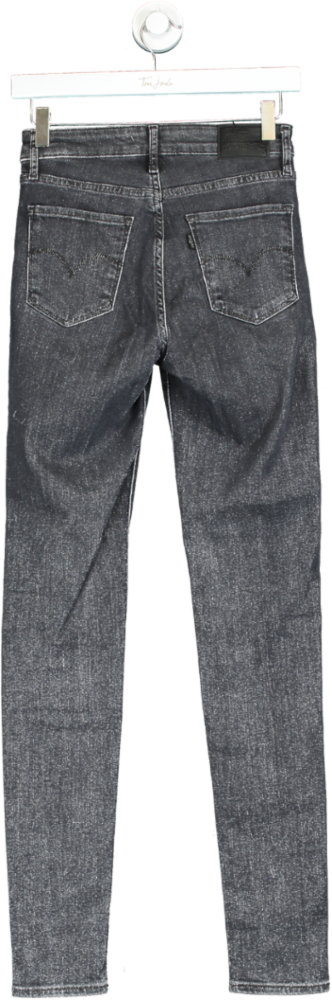 Levi's Grey 721 High Rise Skinny Jeans UK W25
