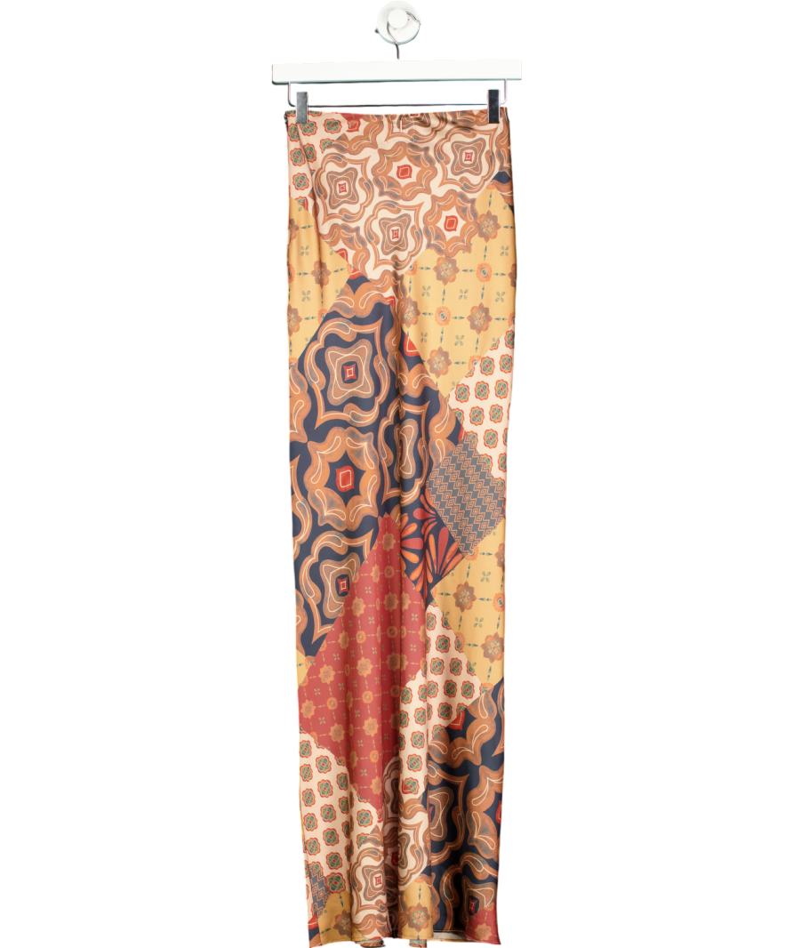 MISA Los Angeles Brown Sierra Skirt UK XS