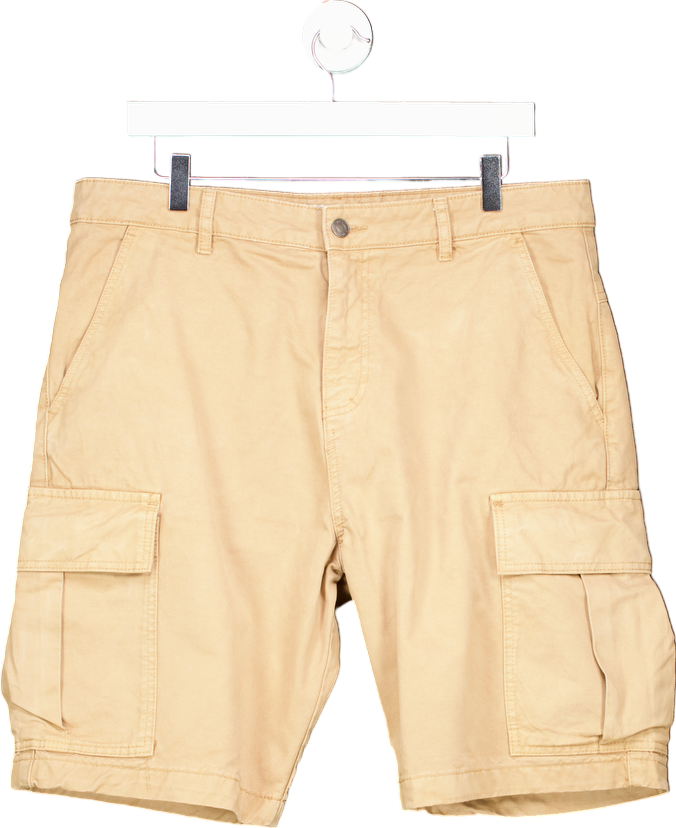 Jack Wills Beige Cargo Shorts UK L