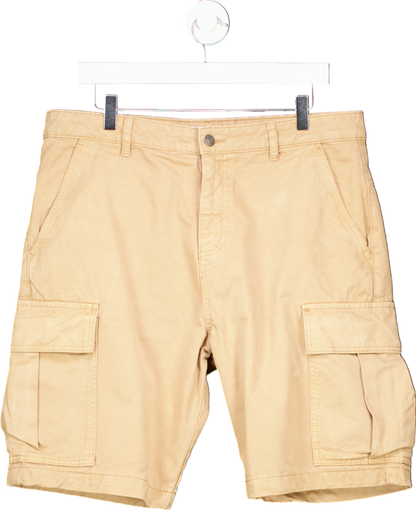 Jack Wills Beige Cargo Shorts UK L