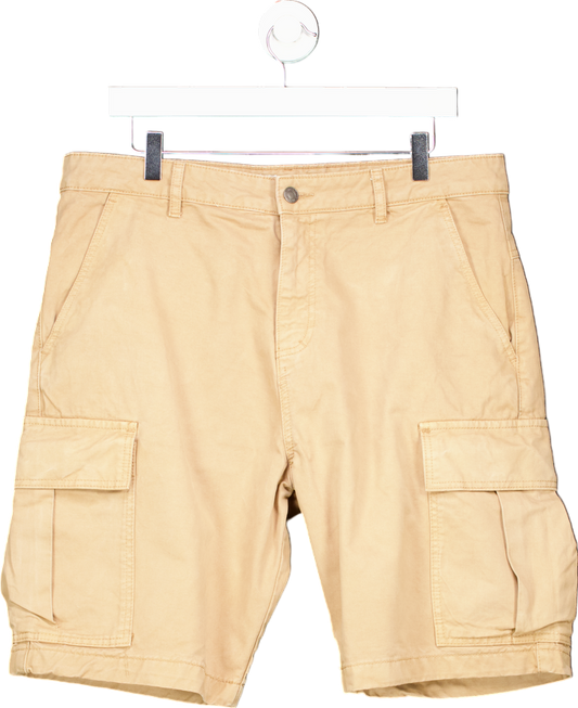 Jack Wills Beige Cargo Shorts UK L