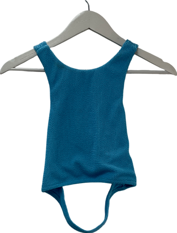 Rhythm Blue Wave Break Cross Back Top UK M