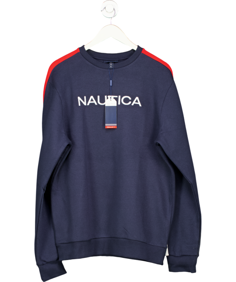 Nautica Blue Garfield Sweatshirt - Dark Navy UK L