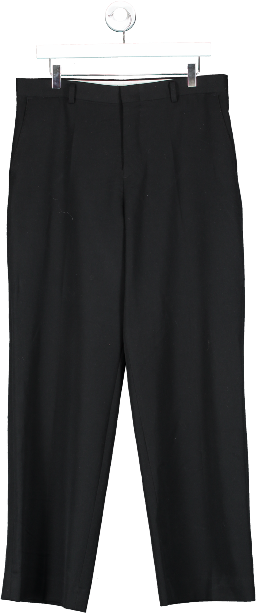 Fleur Black Straight Leg Trousers UK L