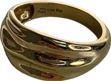 Bruna Gold Plated Silver Ring