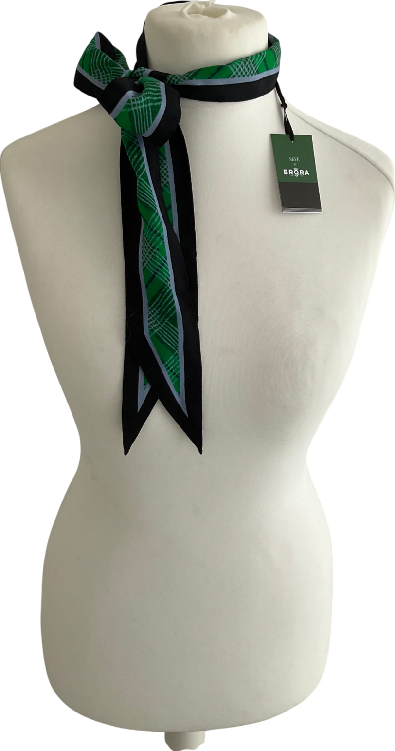 Brora Green Narrow Neck Tie One Size