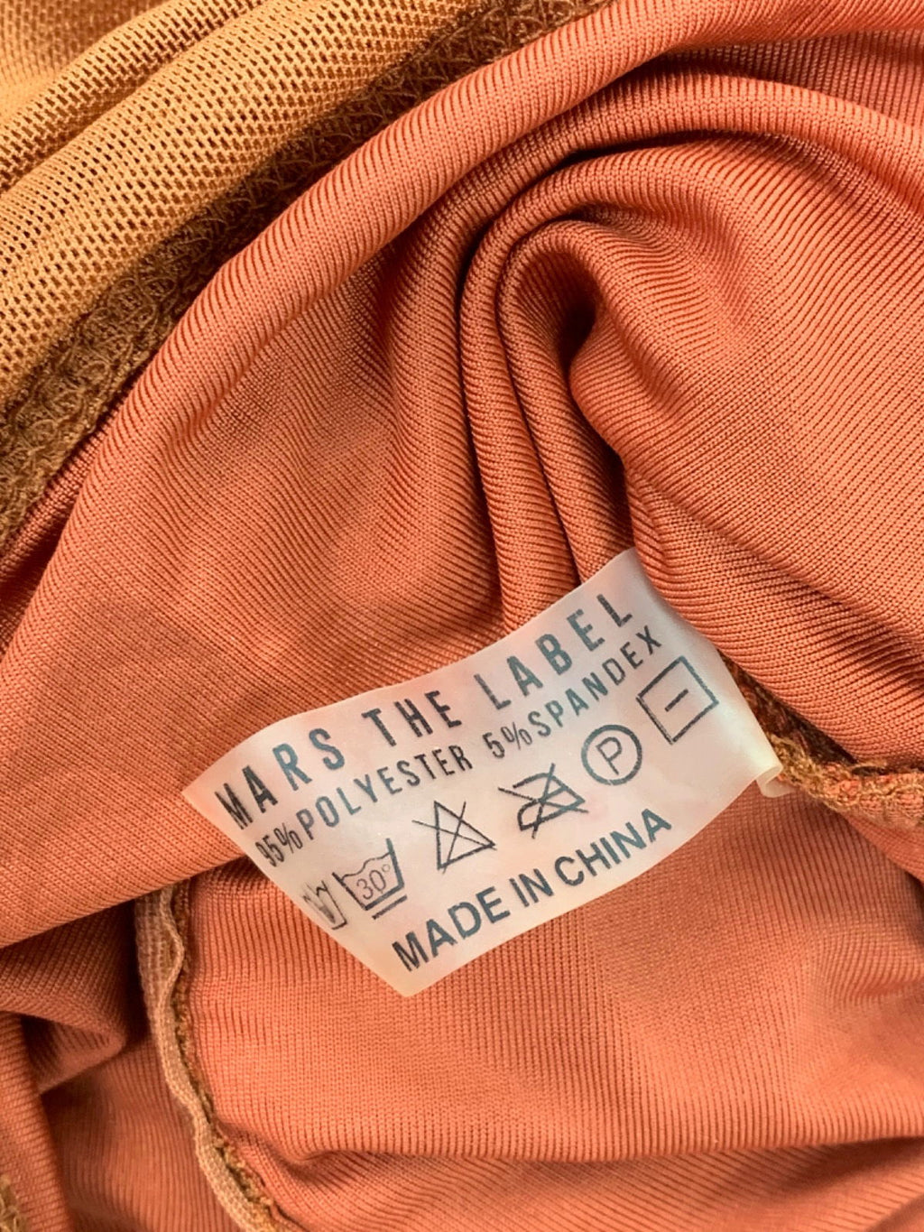 Mars the Label Rust Ruched Co-Ord Set UK 6