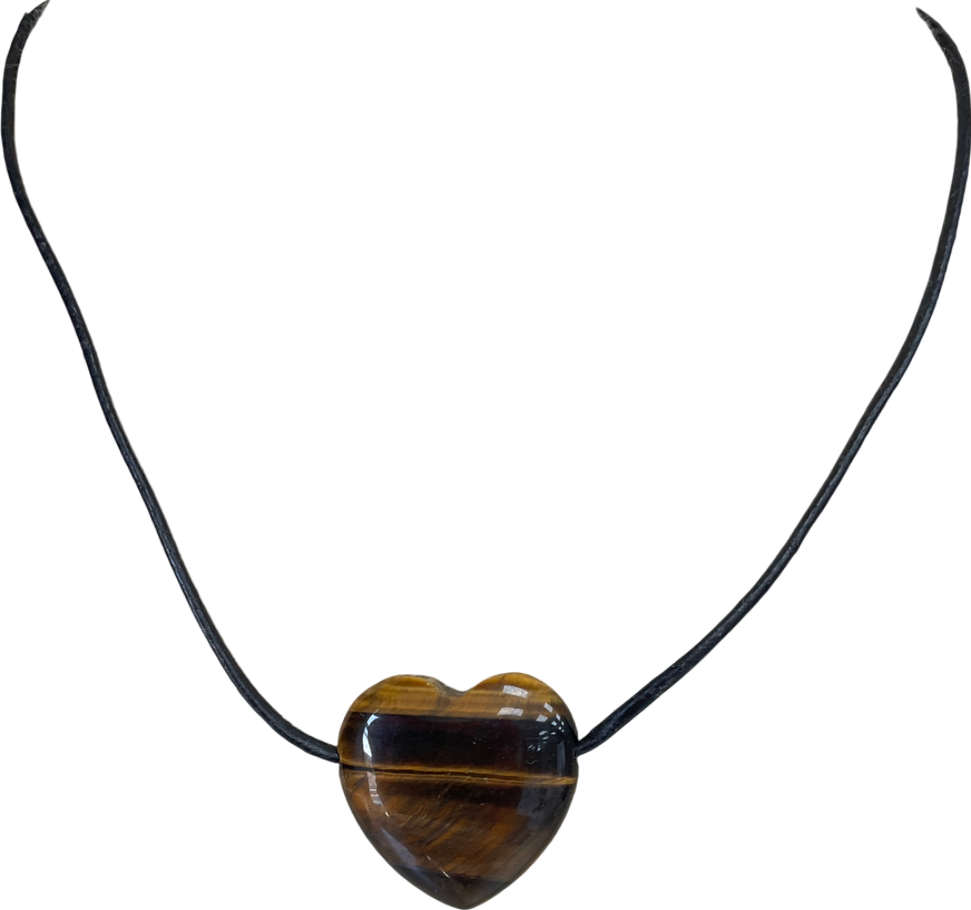 pilgrim Brown Stay Tiger Eye Necklace Silver-plated