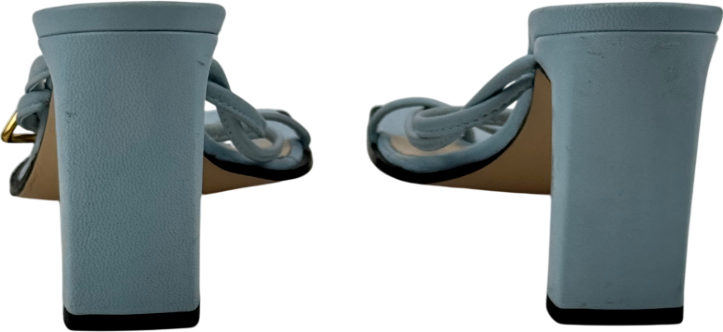 WANDLER Yara Light Blue Leather Sandals UK 4 EU 37 👠