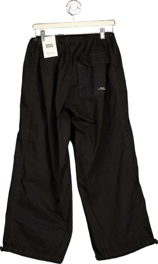 Urban Outfitters BDG Black Baggy Cargo Low Rise Oversized Fit Trousers Large