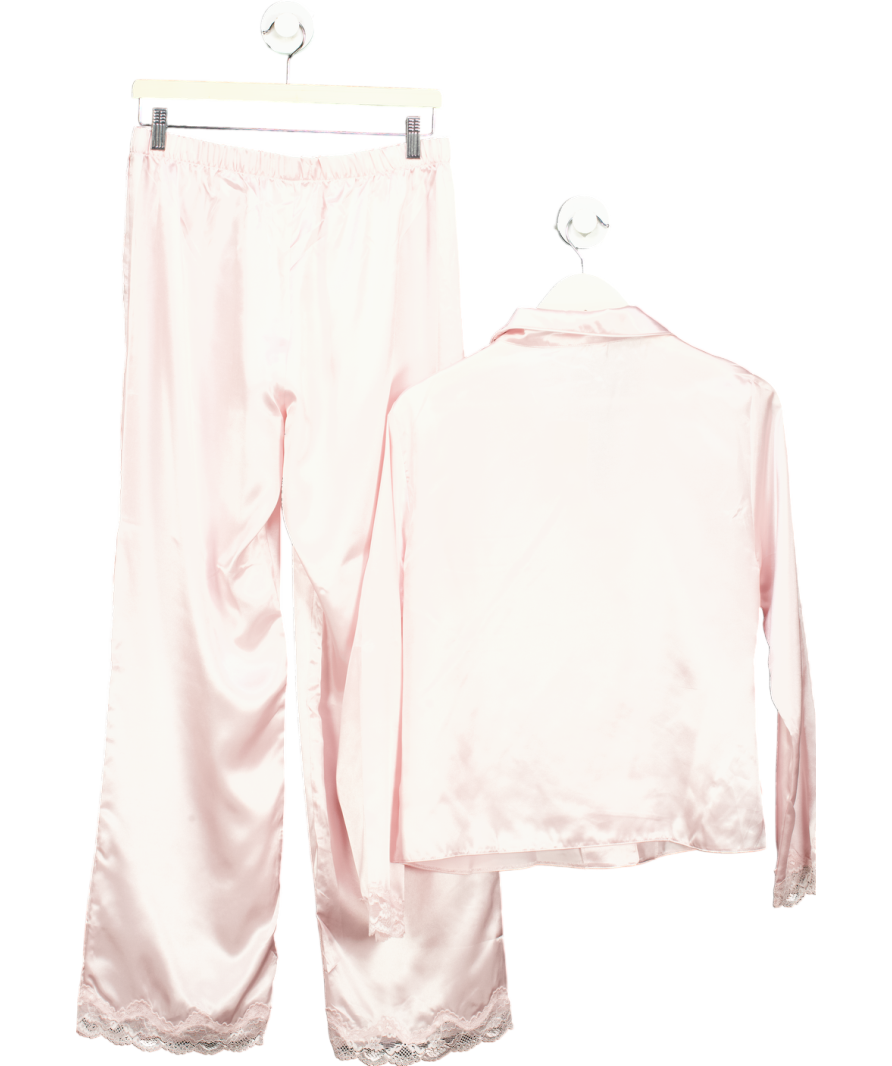 boux avenue Pink Amelia Long Sleeve Pyjama Set UK 12