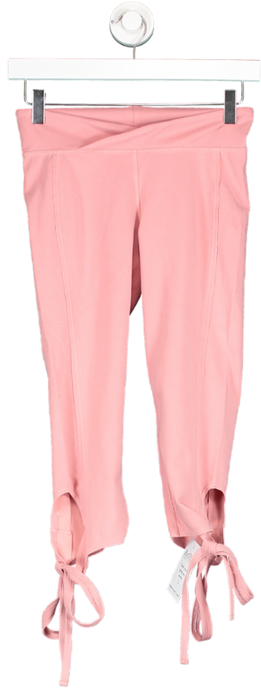 Free People Pink Crop Tie Legging UK XS
