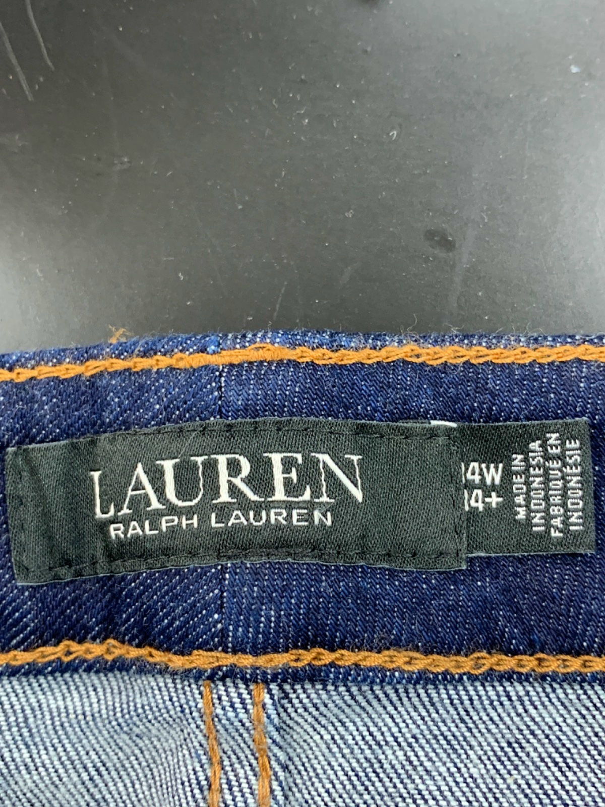 Lauren Ralph Lauren Blue High-Rise Skinny Ankle Jeans 14W