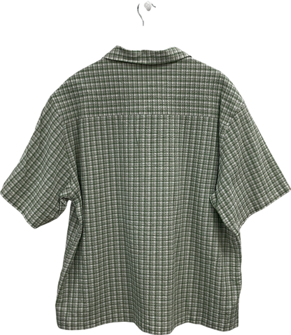 ASOS Green Relaxed Boxy Shirt In Check UK L