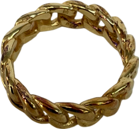 Laura Vann Metallic Open Link Ring - Size K