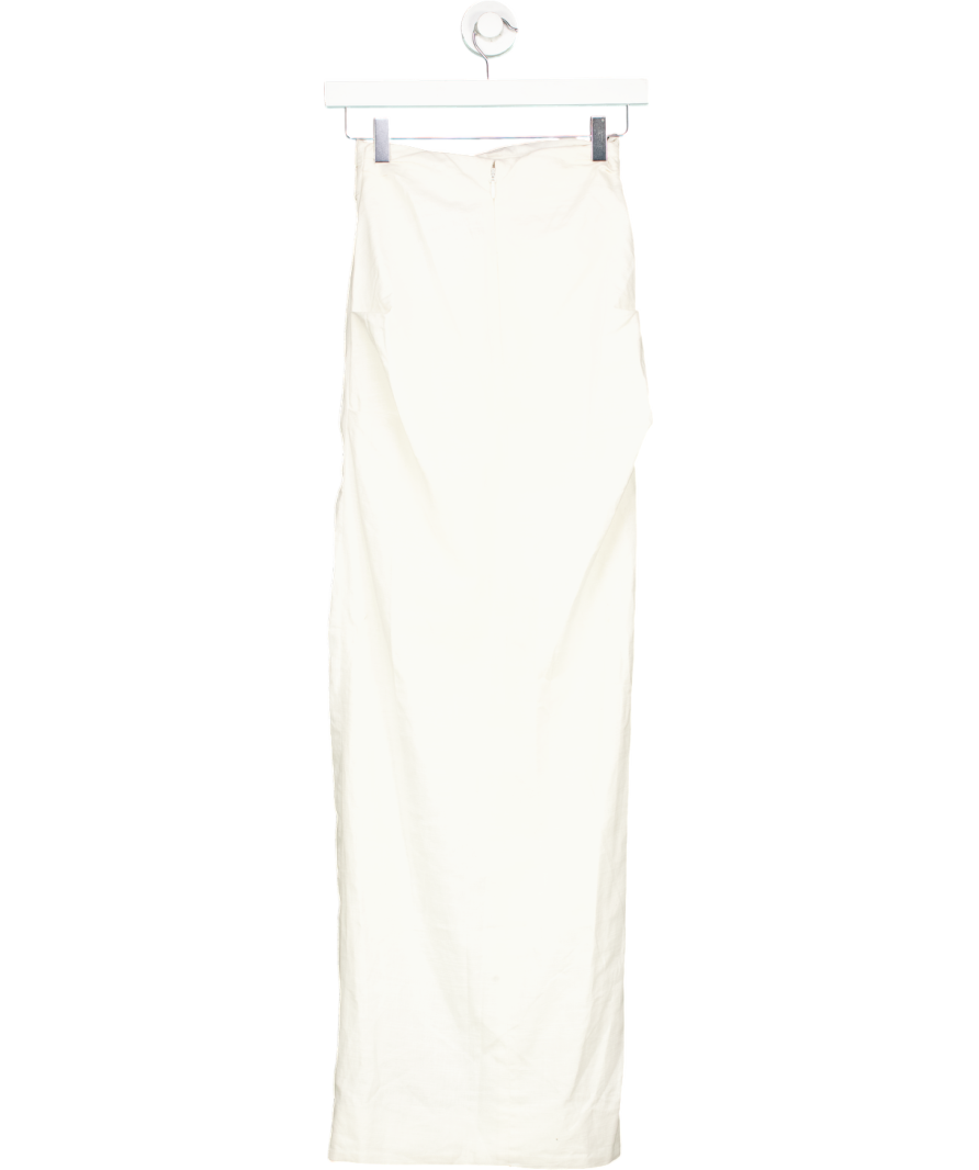 House of CB Beige Ruffled Skirt UK 6