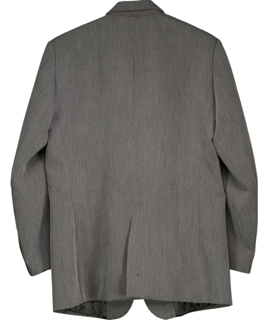 Fuchsia Shaw Grey Oversized Boxy Blazer UK M