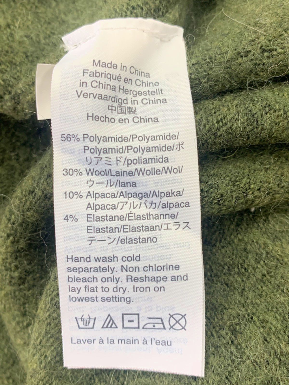 J Crew Green Turtleneck Jumper UK XXS