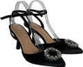 joanna hope Embellished Detail Occasionally Black Heels UK 7 EU 40 👠