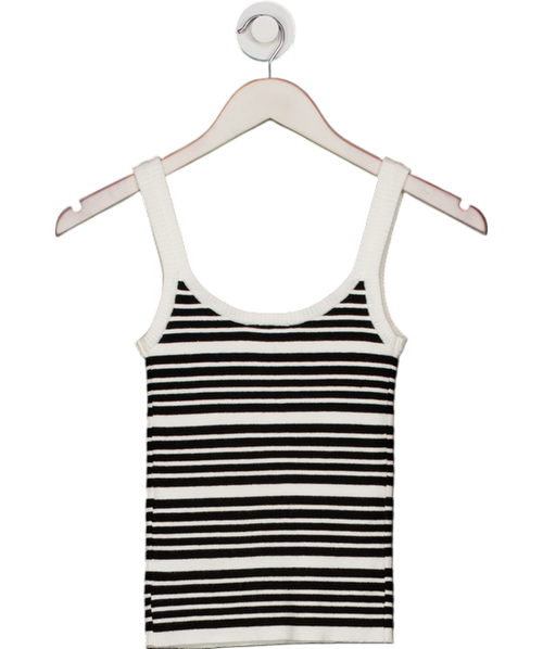 4th & Reckless Black And White Stripe Knitted 4th Vest Top UK 8