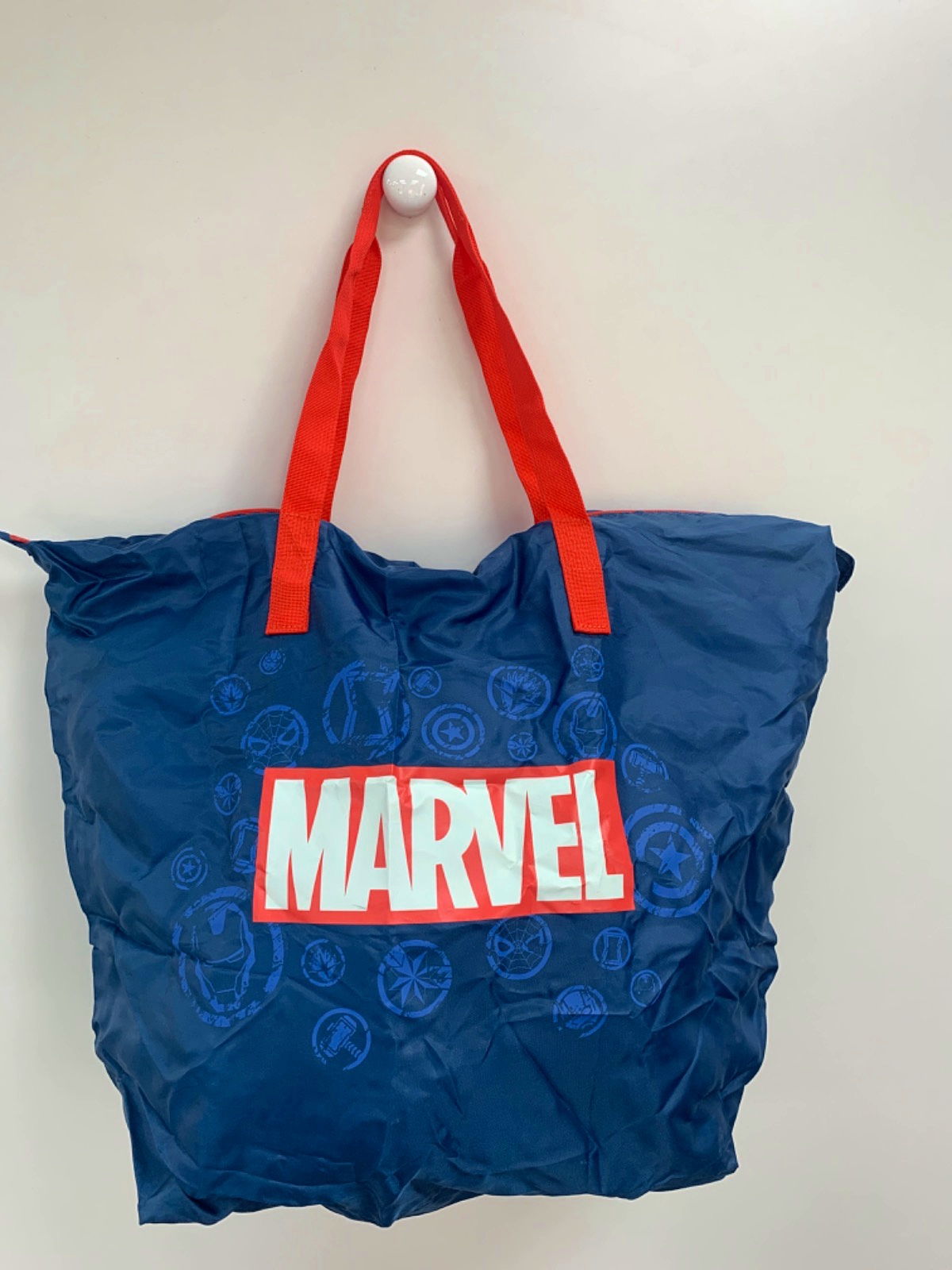 Marvel Blue Tote Bag One Size