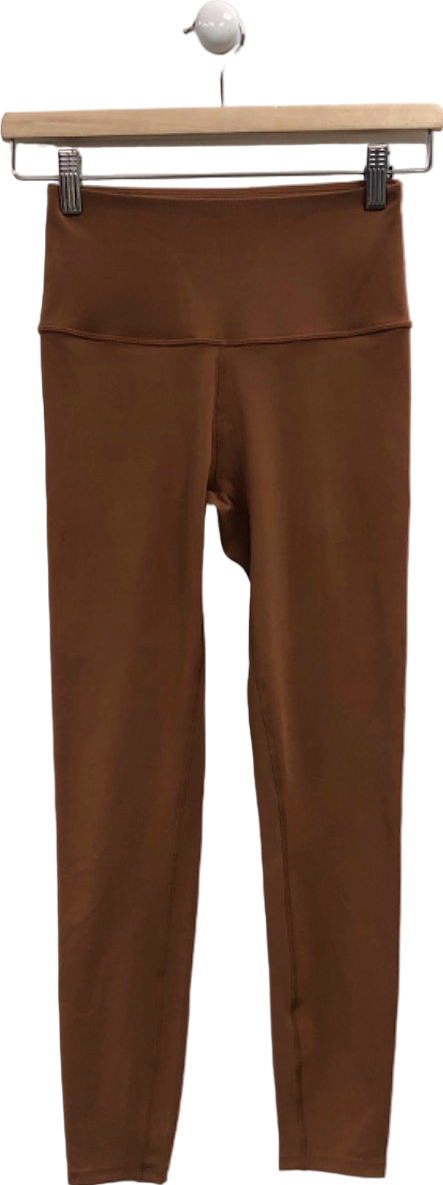 Varley Brown High-Rise Leggings UK XS