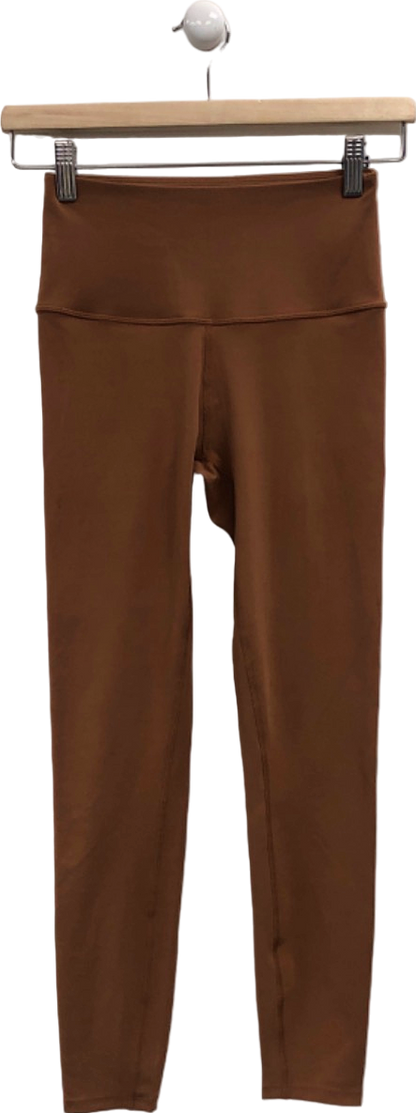 Varley Brown High-Rise Leggings UK XS