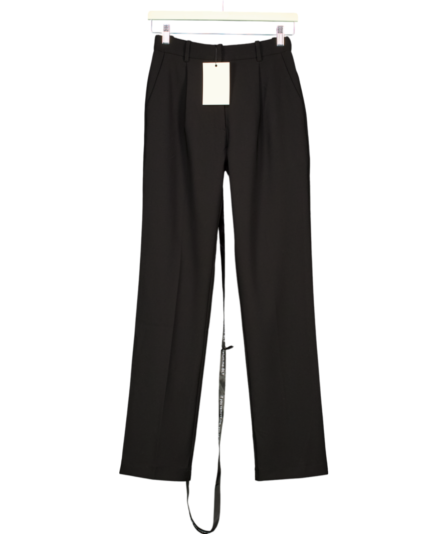 Boldly Love Yourself Black Classic Trousers UK 6