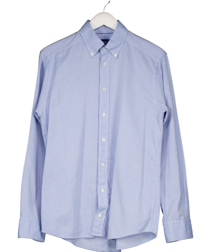 Eton Sky Blue Button Down Royal Oxford Shirt UK M