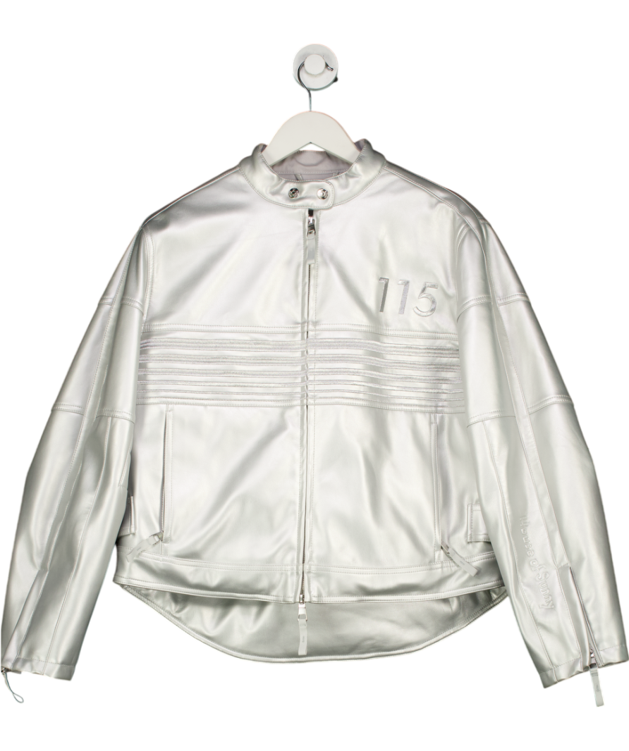 HOUSE OF SUNNY Metallic The Racer Jacket UK M