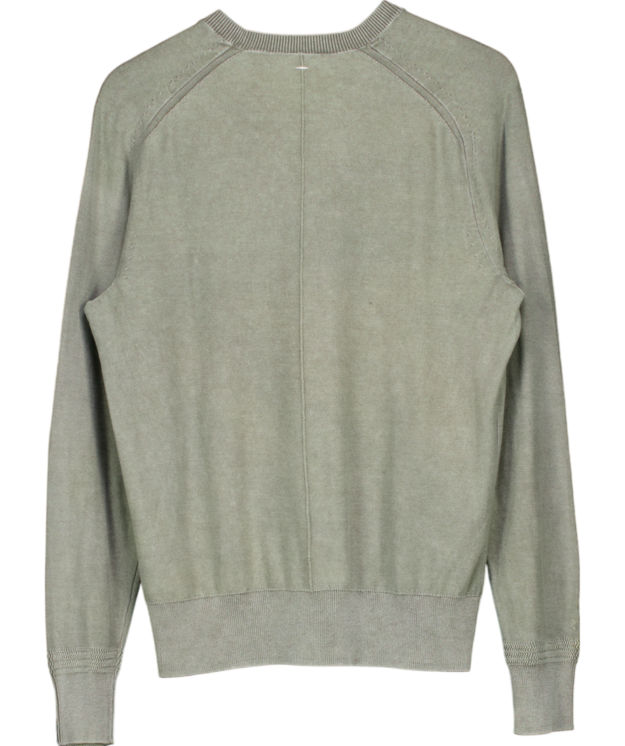 Rag & Bone Green Downing Relaxed Fit Cashmere Sweater UK M