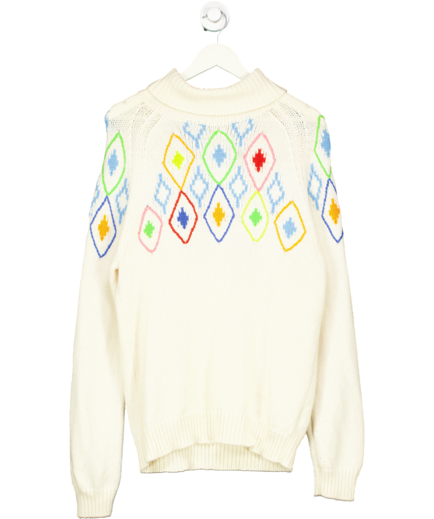 Chinti And Parker Cream Roll Neck Wool Sweater UK L