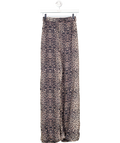 Forever Unique Brown Wide Leg Tailored Leopard Trousers UK 24