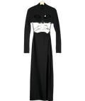 Christopher Kane Black Cutout Maxi Dress No Size