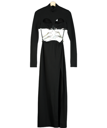 Christopher Kane Black Cutout Maxi Dress No Size