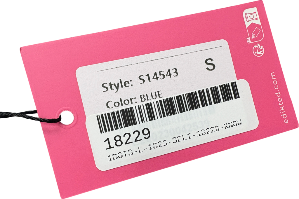 Edikted Blue Valencia Ruffle Maxi Skirt UK S