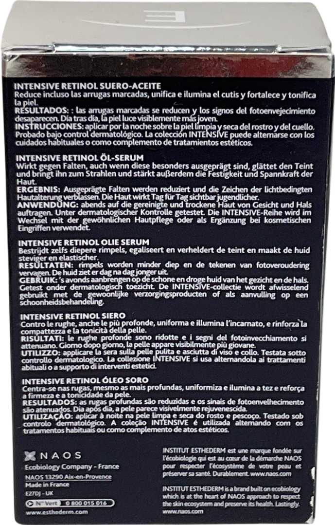 Institut Esthederm Intensive Retinol Face Serum 15ml
